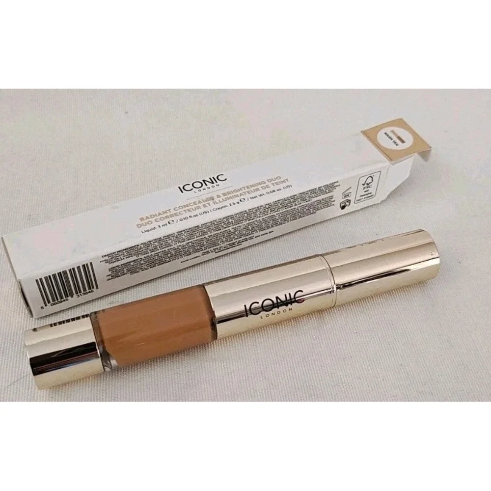 Iconic London Radiant Concealer & Brightening Duo Warm Tan Corrector New In Box